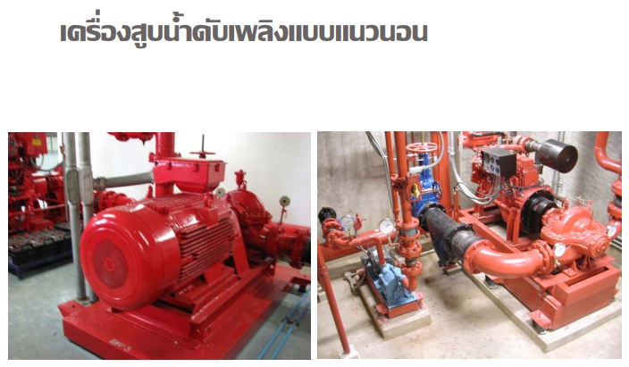 เครื่องสูบน้ำดับเพลิงแบบแนวนอน